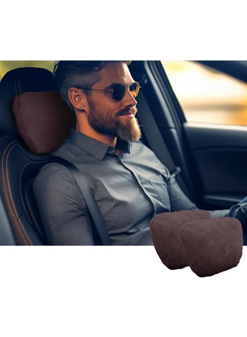 Ergonomic Car Neck Pillow with Memory Foam, Breathable Headrest Cushion for Driving Comfort and Cervical Support - Universal Fit - Image 1